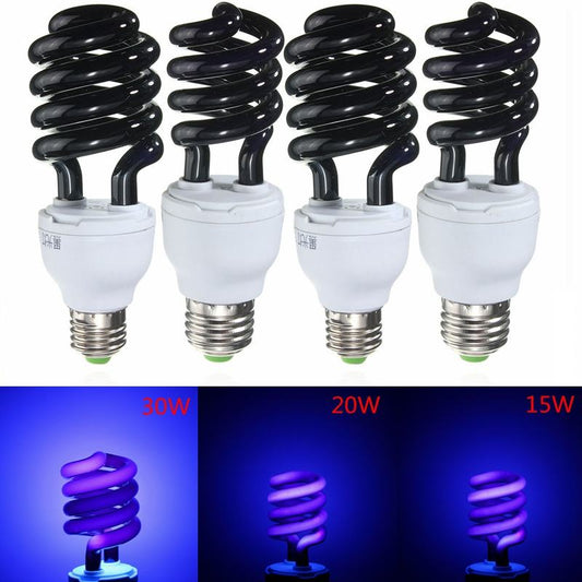 Spiral UV Glow-Save Fluorescent Lamp - Luxitt