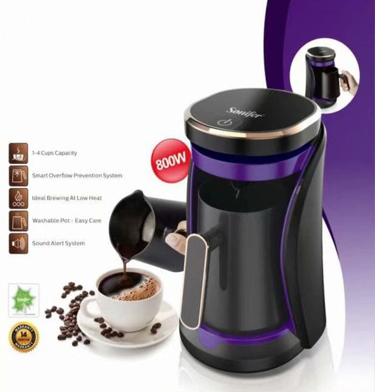 New Electric Coffee Grinder for Fine Grinding with Milk Coffee Pot - Luxitt