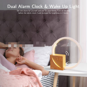 Multifunctional Lamp Alarm Clock White Noise 10W Home Decor