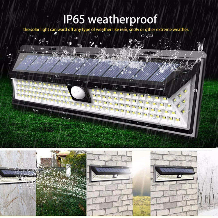 118 LED Solar Outdoor Light with PIR Motion Sensor - Luxitt