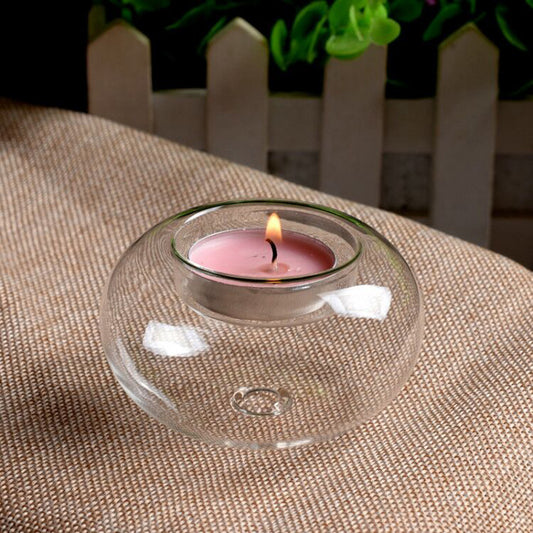 Heat Resistant Glass Candlestick - Luxitt