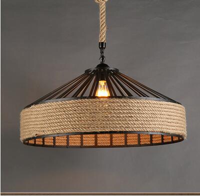 American Nordic Style Rustic Rope LED Chandelier - Luxitt