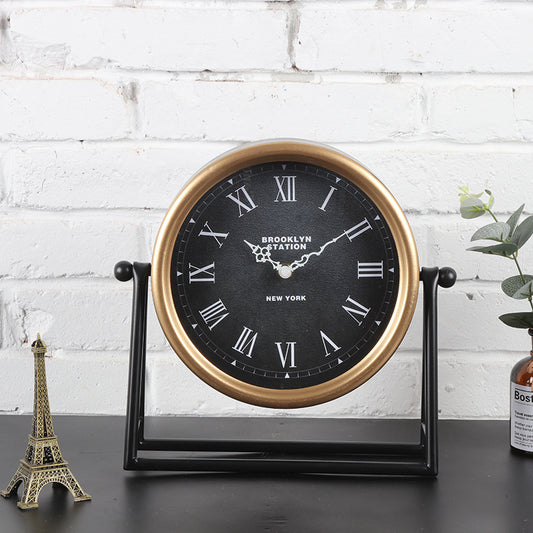 American Creative Desk Clock, Living Room Clock, Home Desk Clock And Watch Ornaments, Silent Art Desk Clock Factory Wholesales - Luxitt