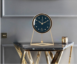 Living Room Desktop Leather Desk Clock - Luxitt