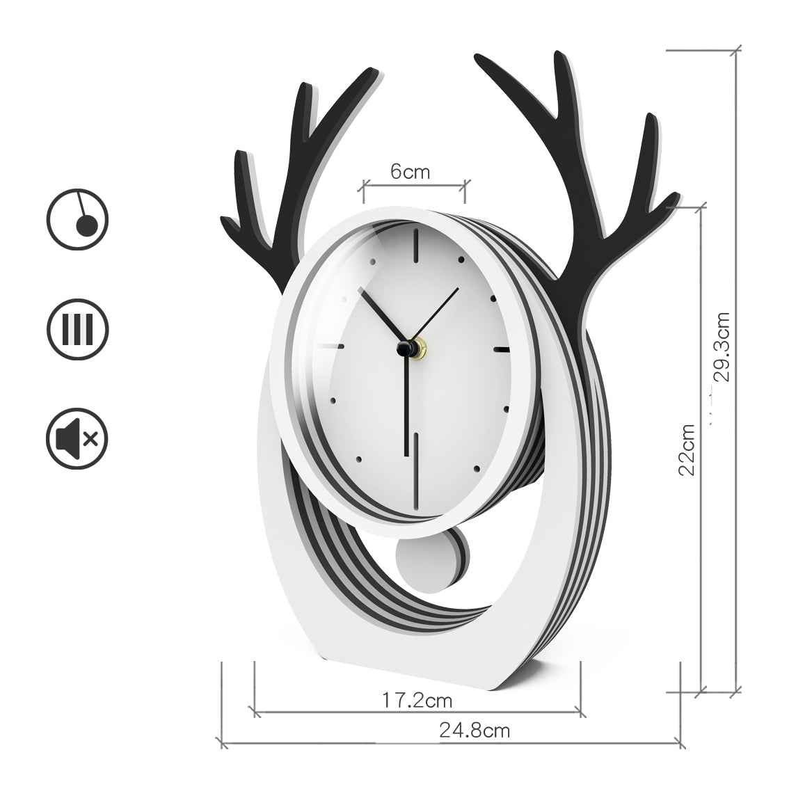 Desktop Clock Ornaments Pendulum Clock - Luxitt