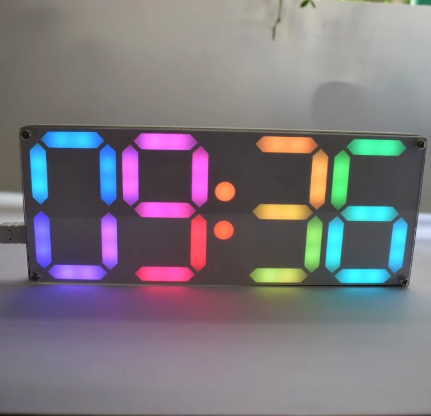 Rainbow Digital Tube Clock DIY Kit - Luxitt
