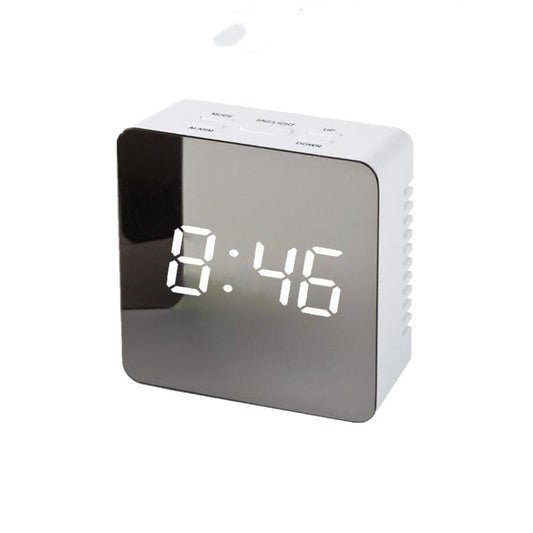 Digital Multifunctional Mirror Clock LED Makeup Mirror Alarm Clock Electronic Alarm Clock - Luxitt