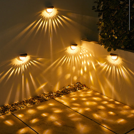 LED Garden Stairway Ornament with Nocturnal Solar Wall Enchantment - Luxitt