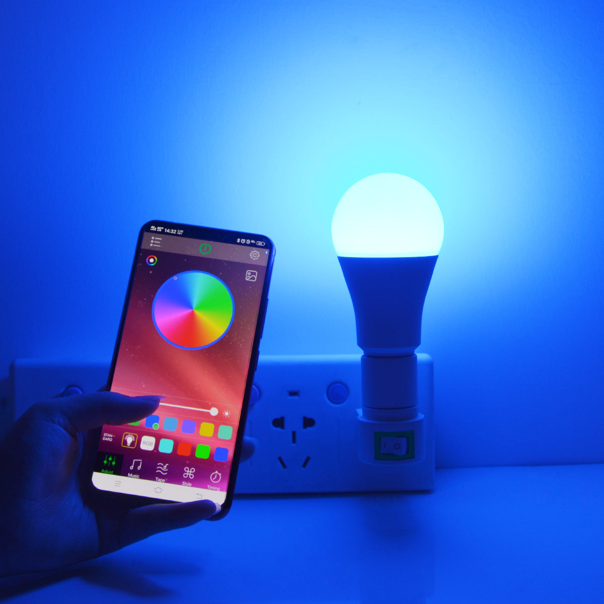 Smart LED Bluetooth Bulb; Dynamic Color, Music Sync, and Mobile Control - Luxitt