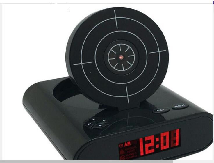 LED Display, USB-Powered Target Shooting 1821 Creative Alarm Clock Alarm Clock Lazy Clock - Luxitt