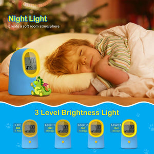 LED Display Electronic Bedside Night Light Alarm Clock - Luxitt