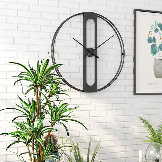 Fashion Decorative Metal Iron Wall Sticker Clock Living Room - Luxitt