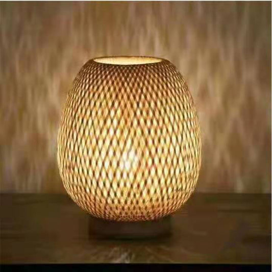 Bamboo Strip Weaving Decorative Table Lamp - Luxitt
