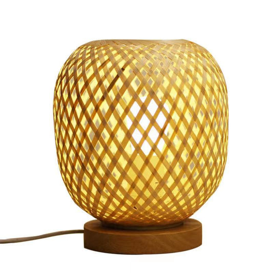 Bamboo Strip Weaving Decorative Table Lamp - Luxitt