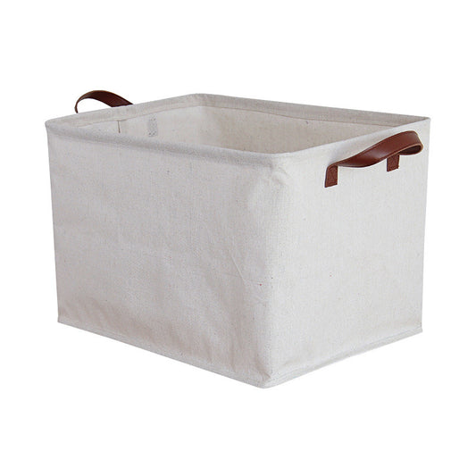 Home Cotton And Linen Storage Box Basket Wardrobe Storage Box - Luxitt