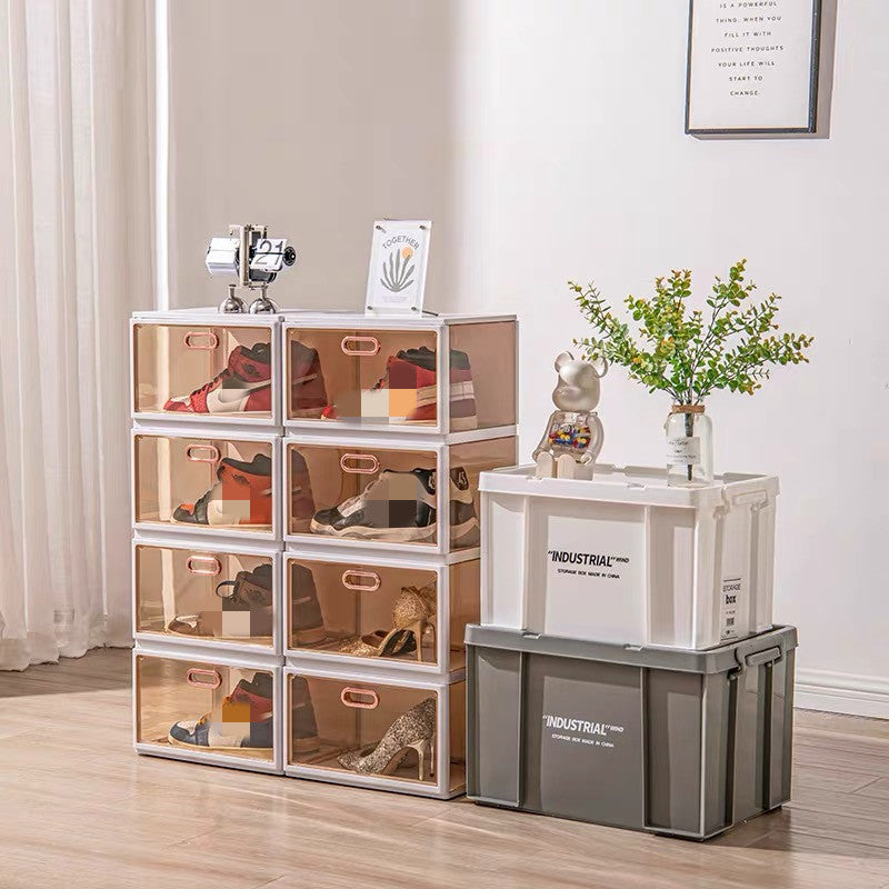 Retractable Foldable Cabinet Dustproof Shoes Storage Box Home Entrance Organizer - Luxitt