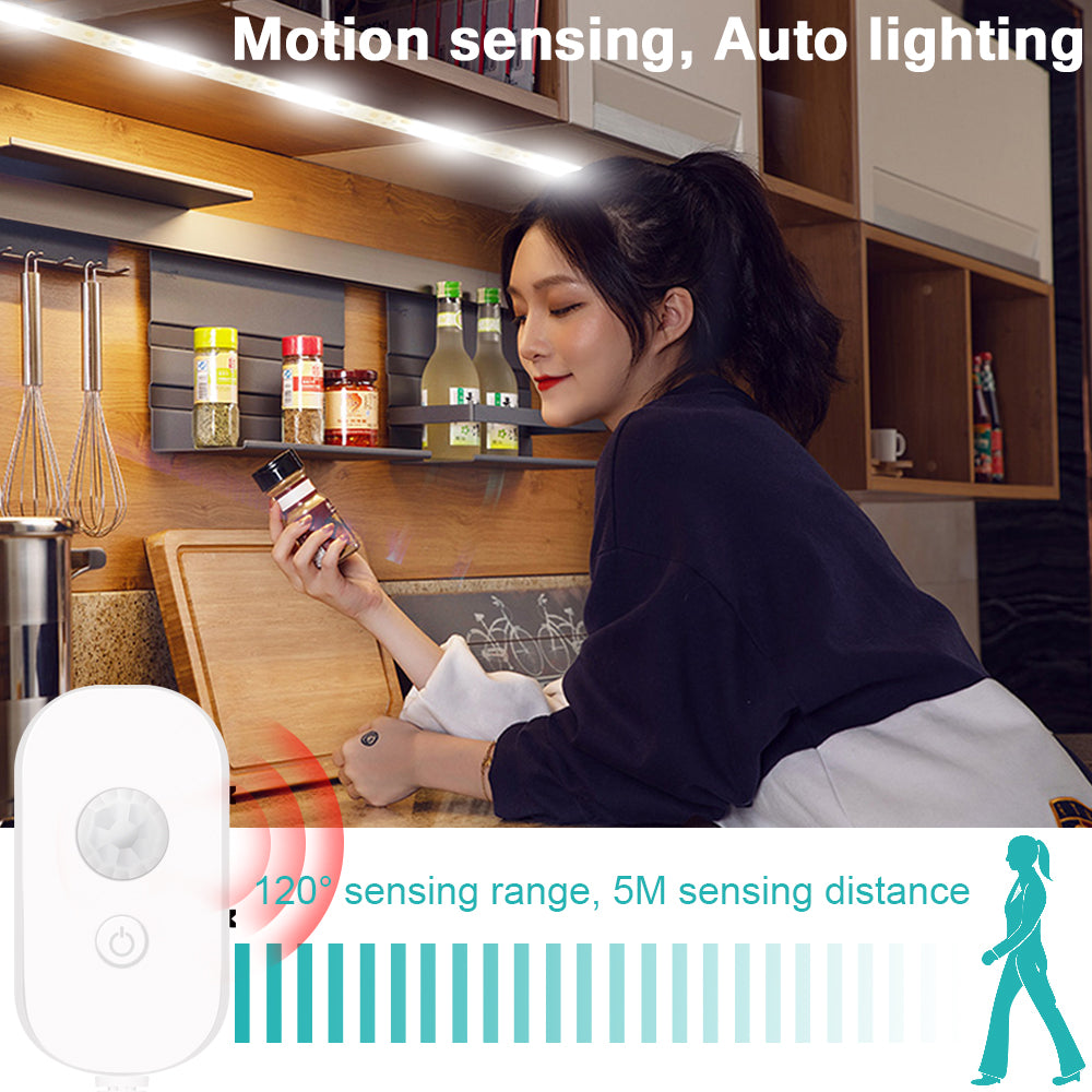 Waterproof LED Light Bar with Sensor-Activated Soft Lighting - Luxitt