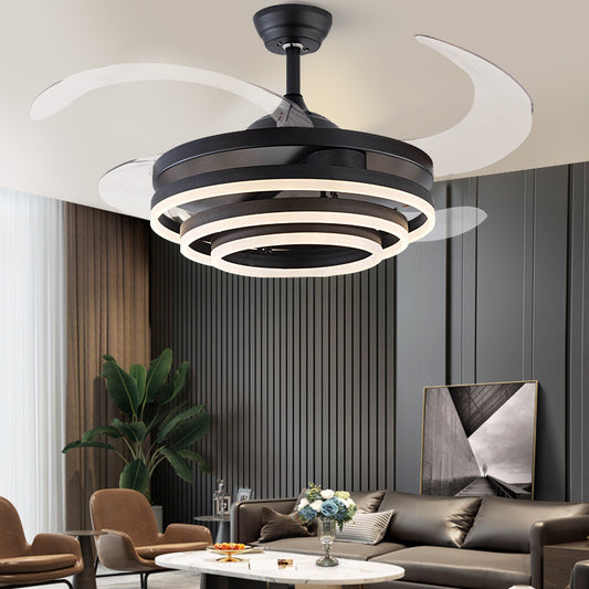 Fan Chandelier Lights Indoor Fan Light, Chandelier LED Light with Remote Control Ceiling Fan for Bedroom - Luxitt