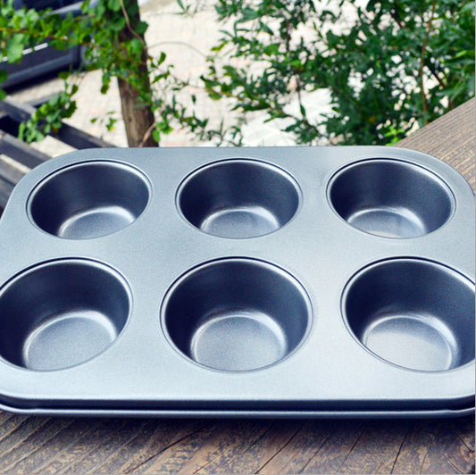Round 6-Cupcake Baking Tray Essential Roasting Tool Without the Need for Cupcake Molds - Luxitt