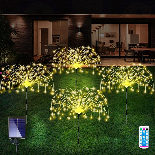 Fireworks Lawn Lamp with Drag-to-Place Feature - Luxitt