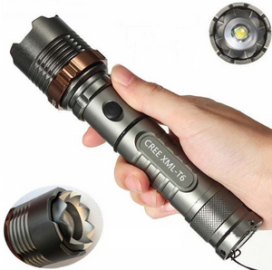 CREE T6 Glare Zoomable Rechargeable Flashlight - Luxitt