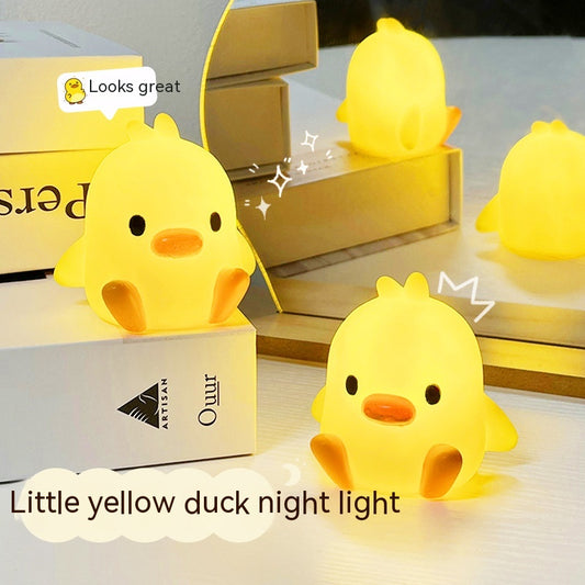 Small Yellow Duck Small Night Lamp Bedside Lamp Unplugged Table Lamp Ambience Light
