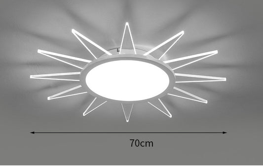 Creative Sun-shaped Dimming Ceiling Lamps Interior Lighting Fixture LED Living Room Lamp - Luxitt
