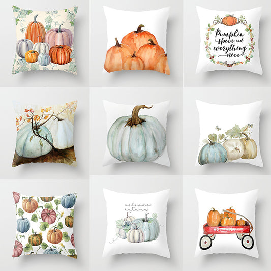Decorative Pumpkin Halloween Series Home Pillow Cushion Pillowcase - Luxitt
