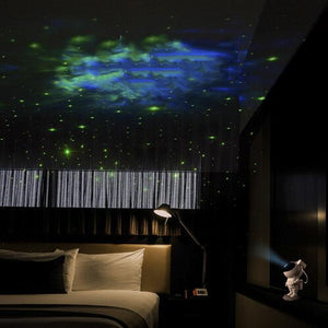 USB-Powered Creative Astronaut Galaxy Starry Sky Projector Nightlight Atmosphere Bedroom Table Lamp - Luxitt