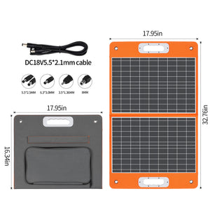 Fast Charge Home Outdoor Camping Folding Portable Solar Panel - Luxitt