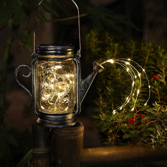 Frosted Glass Jar Elf Decorative Lamp - Luxitt