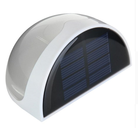 Semi-Circle Solar Wall Lamp-LED Fence Lamp with Light Control - Luxitt