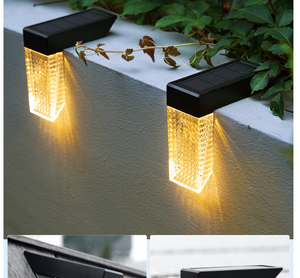 LED Solar Stairs Lights Outdoor Lighting Waterproof Step Deck Light Fence Railing Garden Yard Decoration