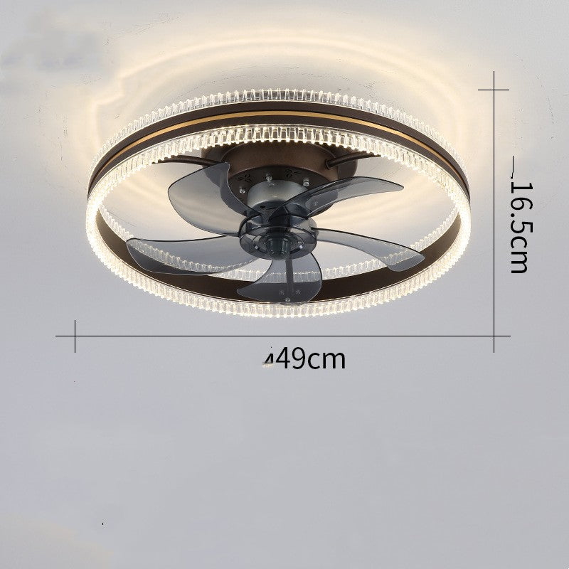 Ceiling Fans with Lamp Dimmable Reversible Motor four color Ceiling Fan Lighting for living room Bedroom Lounge - Luxitt