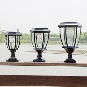 Solar Column Head Lamp for Outdoor Gardens - Luxitt