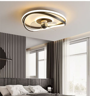 Bedroom Dining Room Modern Ceiling Fan Light - Luxitt