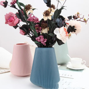 Colorful Melamine Plastic Vase Decorative Flower Vase Living Room - Luxitt