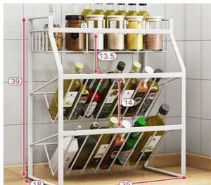 Countertop Storage Kitchen Spice Storage Home Mobile - Luxitt
