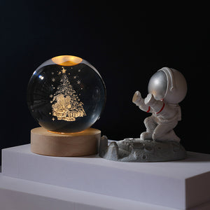 Cosmos Series Luminous Crystal Ball Night Light Desktop Ornament - Luxitt
