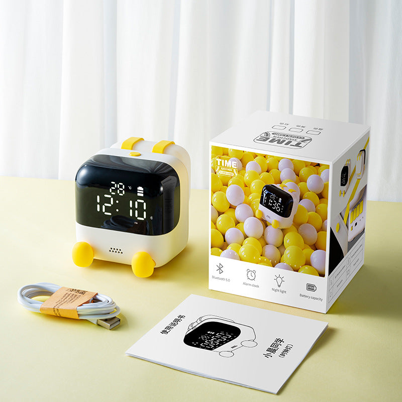 Mini Program Controls Classmate Clock Night Light Alarm Clock - Luxitt
