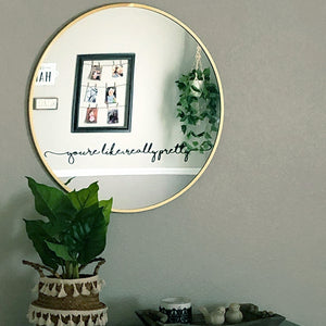 Fine Carving English Mirror Decoration Wall Stickers Home Decor - Luxitt