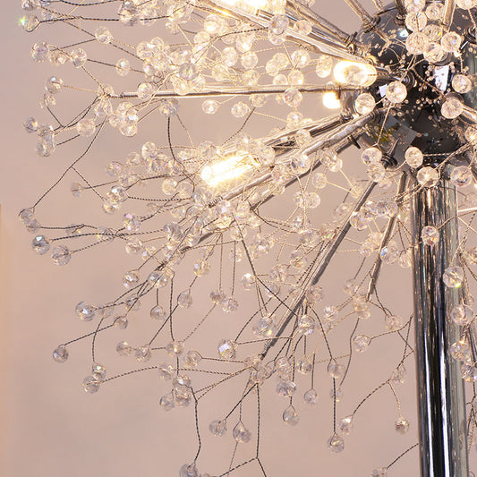 Luxury Decorative Vertical Crystal Floor Lamp