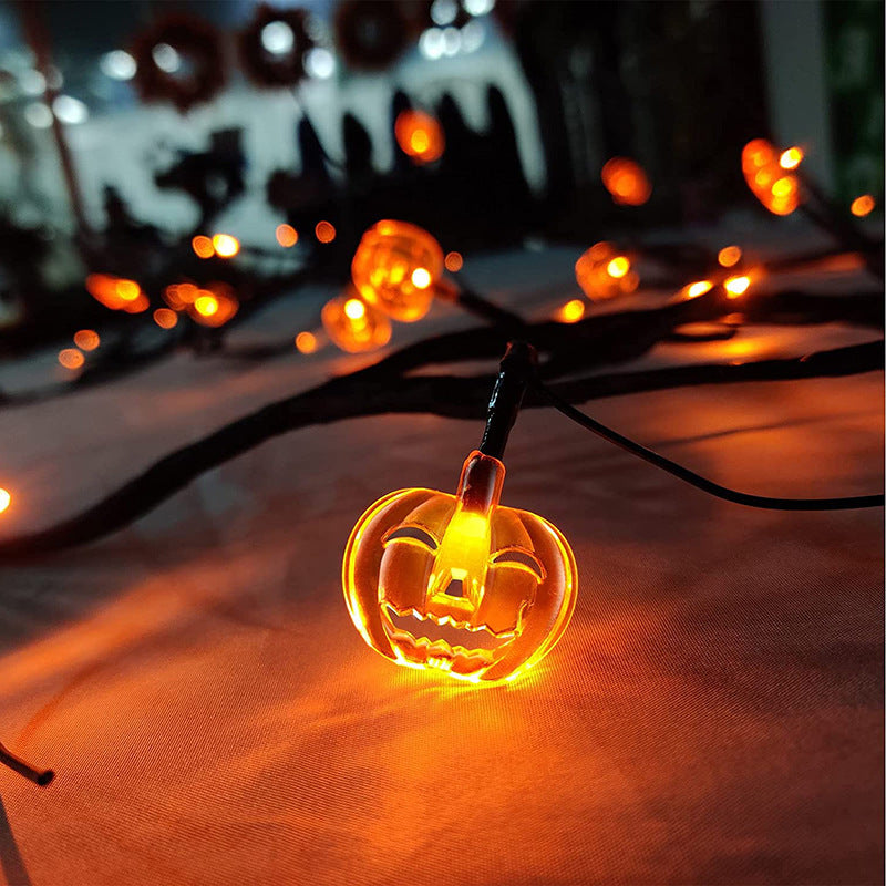 Halloween LED Willow Vine String Light Cool Cartoon Bat Pumpkin Decoration For Indoor Outdoor Party House Decor - Luxitt