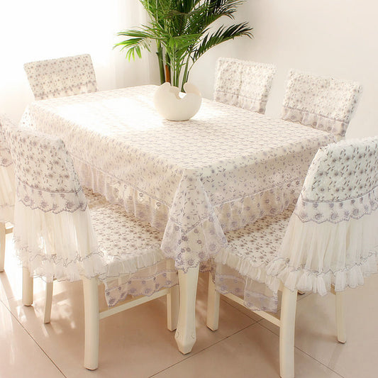 Coffee Table Cloth with Matching Chair Cushion Set - Luxitt