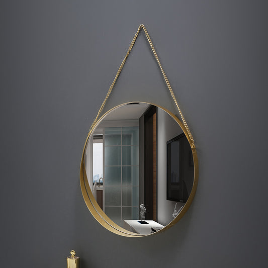 Iron Circular Wall Mirror for Toilet - Luxitt