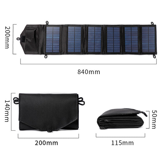 Solar Charging Board Panel Outdoor Power Bank Portable - Luxitt