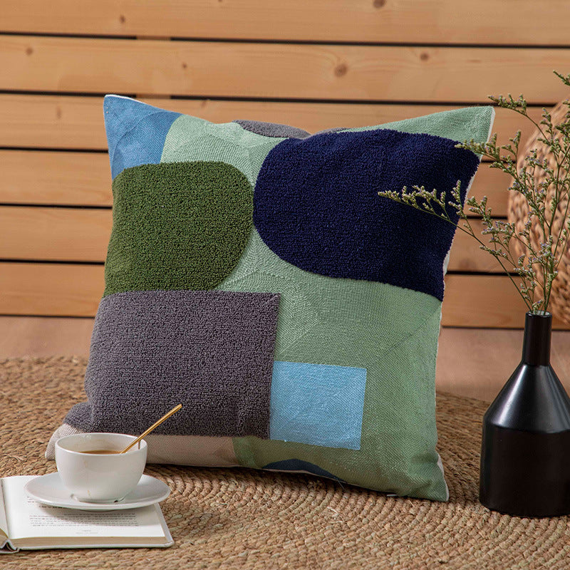Minimalist Design Simple Embroidered Throw Pillow Cushion Cover - Luxitt