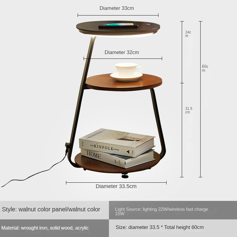 Nordic Minimalist Floor Lamp Wireless Charging Rack